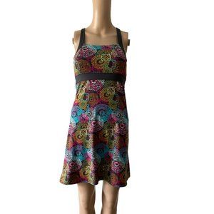 Soybu Athletic Floral Strappy Back Built in Bra Size XS Dress